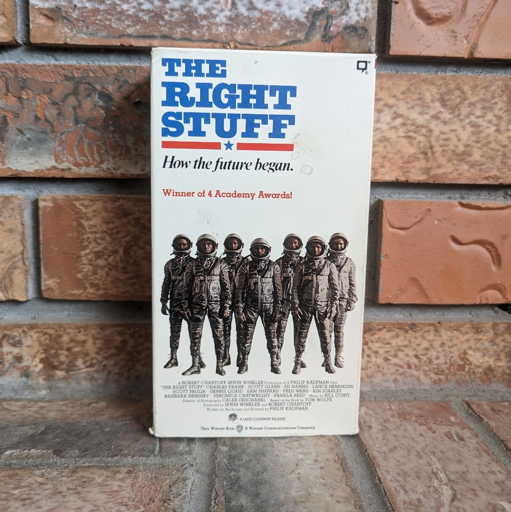 **4/$25 VHS** The Right Stuff (VHS, 1983) 80's - Retro - Good Used Condition
